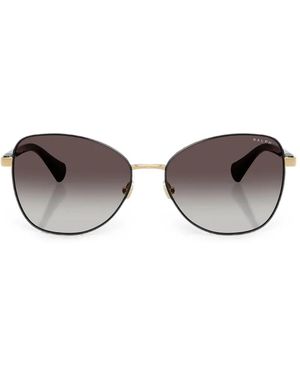 Polo Ralph Lauren Geometric-Frame Sunglasses - Gray