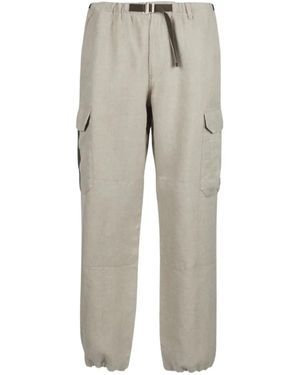 Sease Pantalones cargo con cinturón - Gris