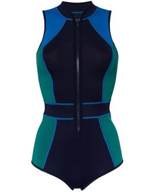 Duskii Tank Spring Badpak Met Colourblocking - Blauw