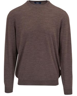 Fedeli Pullover mit rundem Ausschnitt - Braun