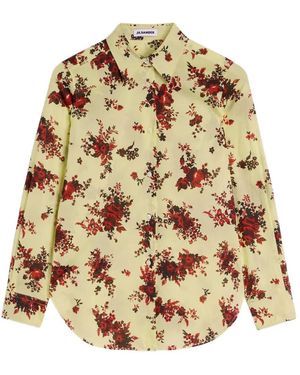 Jil Sander Cotton Muslin Printed Shirt - Metallic
