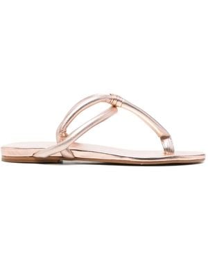 Roberto Del Carlo Knot-Detail Sandals - White