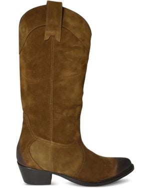 Paola D'arcano Stivali Cowboy - Marrone