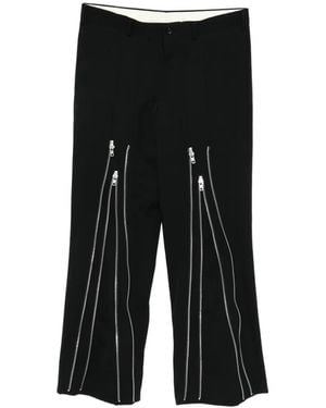 Comme des Garçons Zip-Detail Trousers - Black