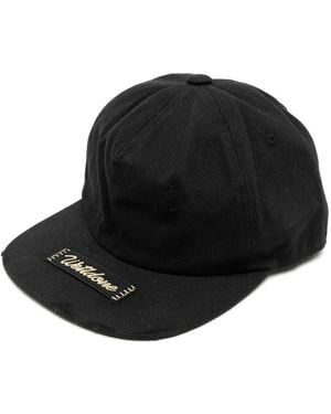 we11done Logo-Patched Baseball Cap - Black