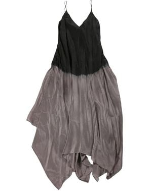 Marc Le Bihan Tie dye-print dress - Gris
