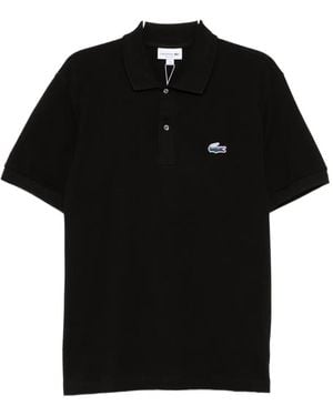 Lacoste Logo-Embroidered Polo Shirt - Black