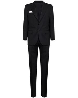 Kiton Single Breasted Suit - Black