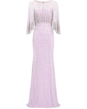 Jenny Packham Robe Kiya Ornée De Sequins - Purple