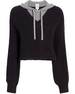 Cinq À Sept Deidre Kapuzenpullover - Schwarz