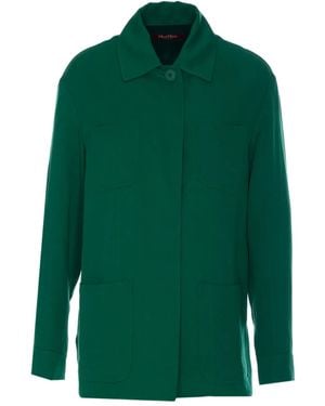 Max Mara Button-Down Jacket - Green