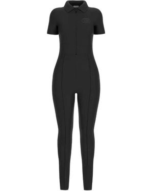 Guess Annie Short-Sleeve Jumpsuit - Black
