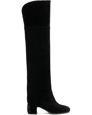 Casadei Botas Muni Nomad con tacón de 50 mm - Negro