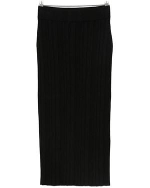 La Petite Robe Di Chiara Boni Ribbed Abax Fitted Skirt - ブラック