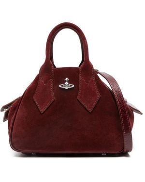 Vivienne Westwood Small Yasmine Orb-Appliqué Tote Bag - Purple