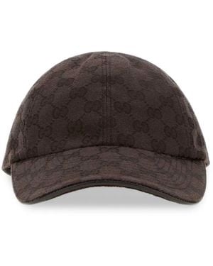Gucci Gg Monogram Baseball Cap - Brown