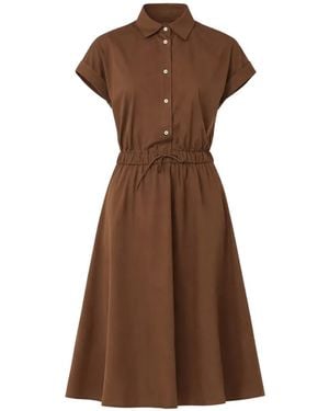 Officine Generale Anae Drawstring Dress - Brown