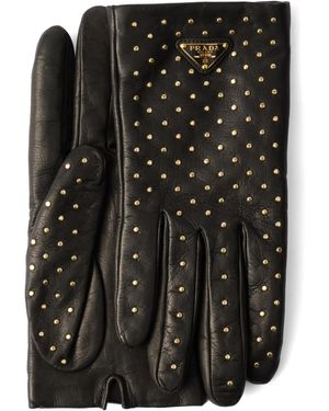 Prada Guanti Con Borchie - Nero