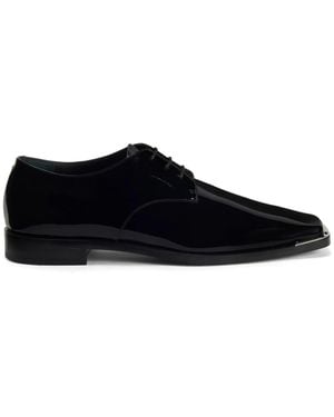 Giuseppe Zanotti Derbies Lacées Westport En Cuir Verni - Noir