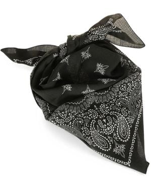Destin Judy Paisley-Print Scarf - Black