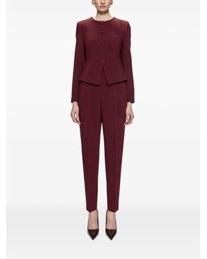 Nissa Pantalones De Talle Alto - Rojo