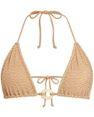 BOUND Ingrid Ring-Detail Bikini Top - Natural