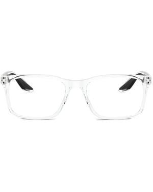 Prada Linea Rossa Rectangle-Frame Glasses - Natural
