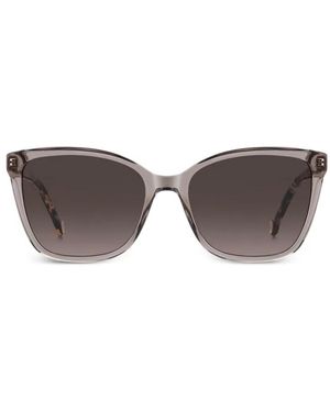 Carolina Herrera Logo-Detail Sunglasses - Grey