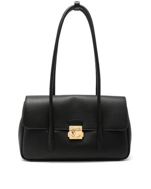 Coccinelle Large C-Me Lock Shoulder Bag - Black