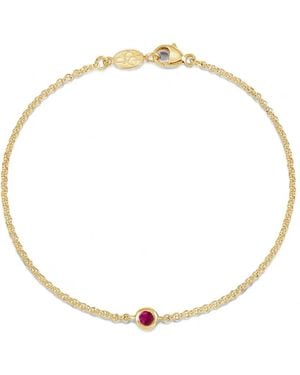 Dower & Hall Dewdrop Gemstone Bracelet - Metallic