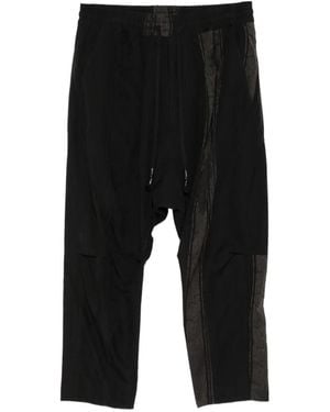 D HYGEN Striped Trousers - Black