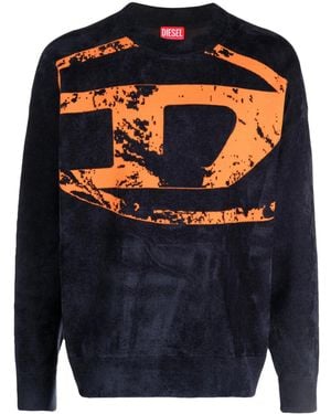 DIESEL K-Tria Logo-Jacquard Sweatshirt - Blue
