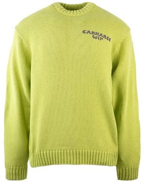 Carhartt Helix Logo-Print Jumper - Green