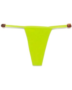 Christopher Esber Crystal Gsstring Bikini Brief - Yellow