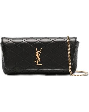 Saint Laurent Gaby Quilted Shoulder Bag - Black