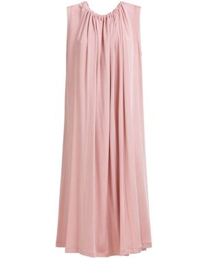 Marni Draped Midi Shift Dress - Pink