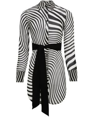 Maison Close Fever Shirt Dress - Grey