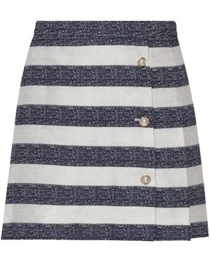 Kate Spade Striped Mini Skirt - Blue