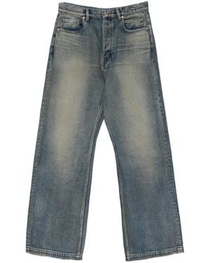 Rick Owens Faded Wide-Leg Jeans - Grey
