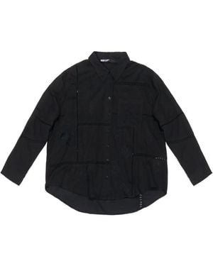Bimba Y Lola Embroidered Panelled Shirt - Black