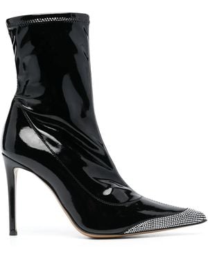 Alexandre Vauthier ビジュートリム ブーツ - ブラック