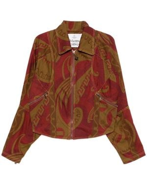 Vivienne Westwood Giacca Denim Pourpoint - Marrone