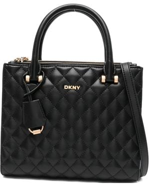 DKNY Quilted Tote Bag - Black