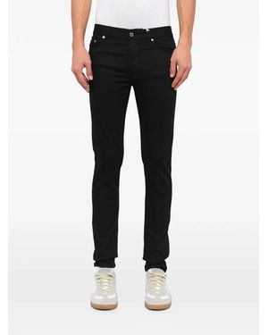 Givenchy Jeans Aderenti Con Stelle Ricamate - Black