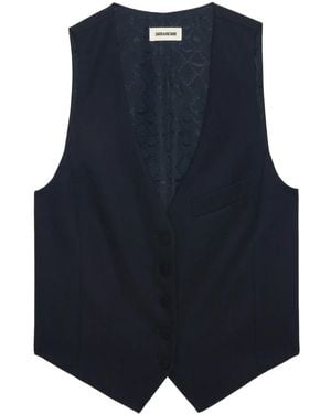 Zadig & Voltaire Emaux Waistcoat - Blue