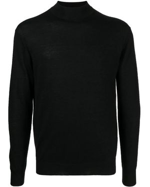 N.Peal Cashmere ファンネルネック プルオーバー - ブラック