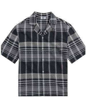 KROST Check-Pattern Button Shirt - Grey