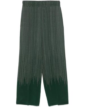 Victoria Beckham Chain-Link Trousers - Green