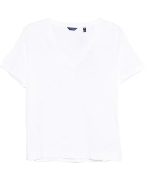 GANT V-Neck T-Shirt - White
