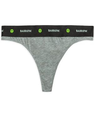 Barrow Set De Tres Tangas Con Logo En La Cinturilla - Negro